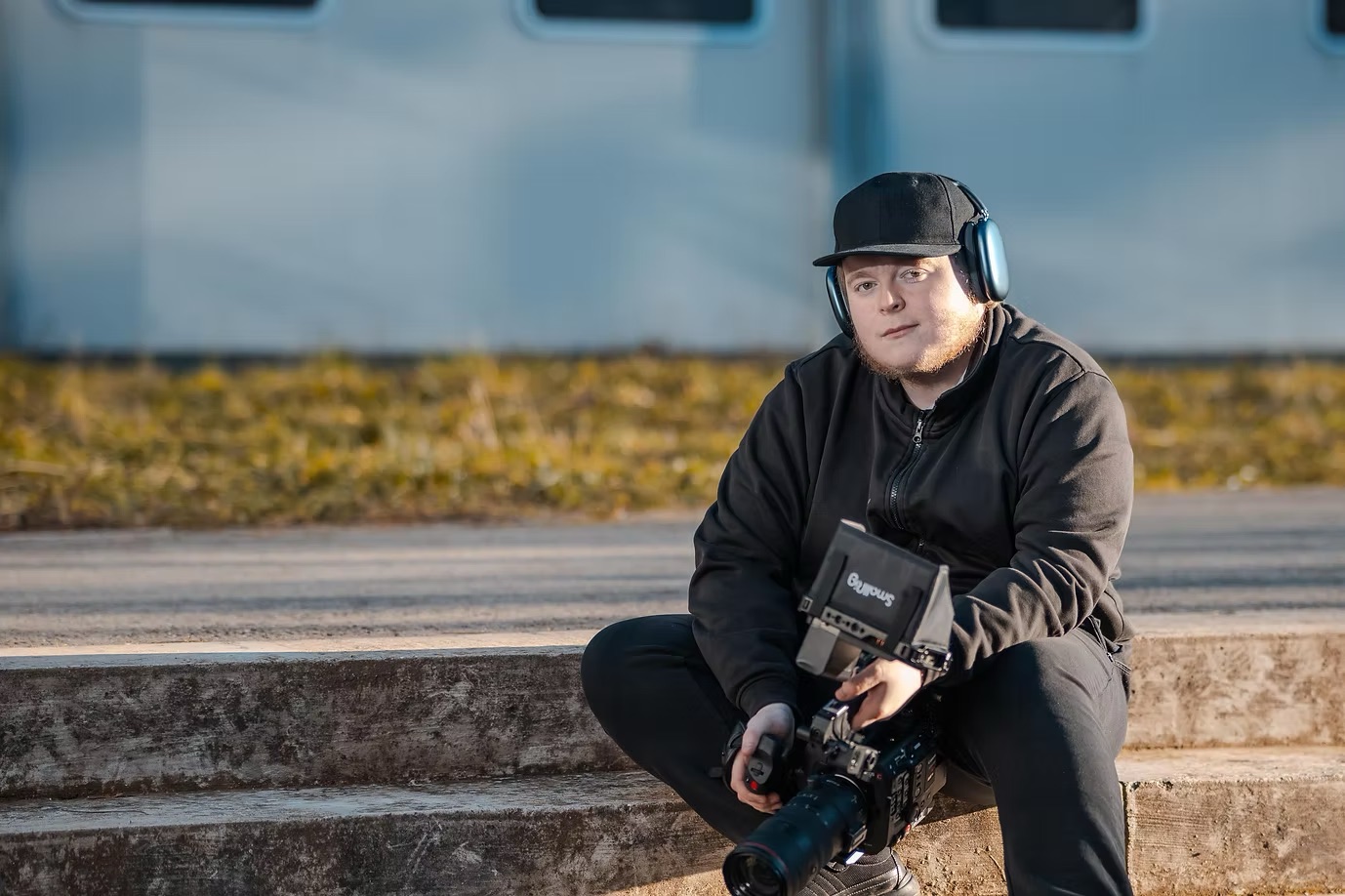 Yan Bolle, founder of INVprod, camera in hand