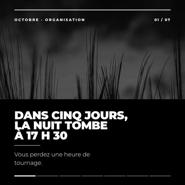 La Suisse passe à l'heure d'hiver dans la nuit de samedi 24 à dimanche 25 octobre.

Samedi…
